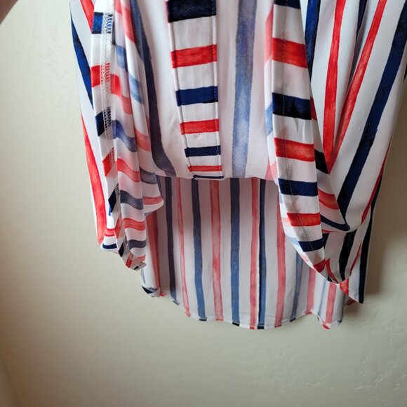 Lane Bryant Striped Crepe Midi Skirt - Picture 7 of 11